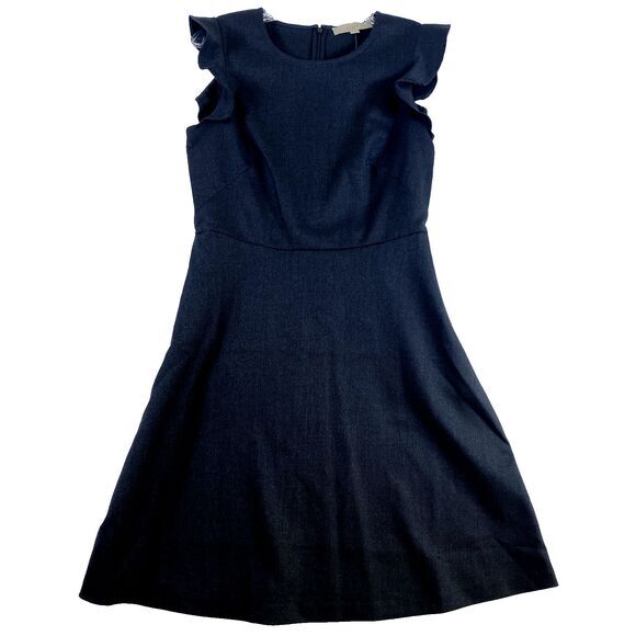 NWT LOFT Mini Dress Women Sz 6 Grey Business‎ Office Minimalist Capsule - Picture 2 of 11